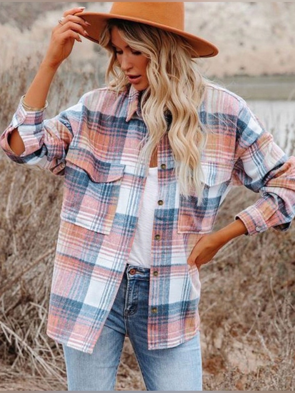 Vici Flannel Plaid Shacket